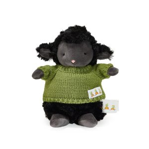 Wee Kiddo the Lamb with Green Sweater- Black